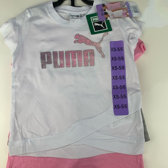 PUMA Girls' Youth 4-piece Set - PINK (Select Size: S(7/8) - Picture 3 of 4